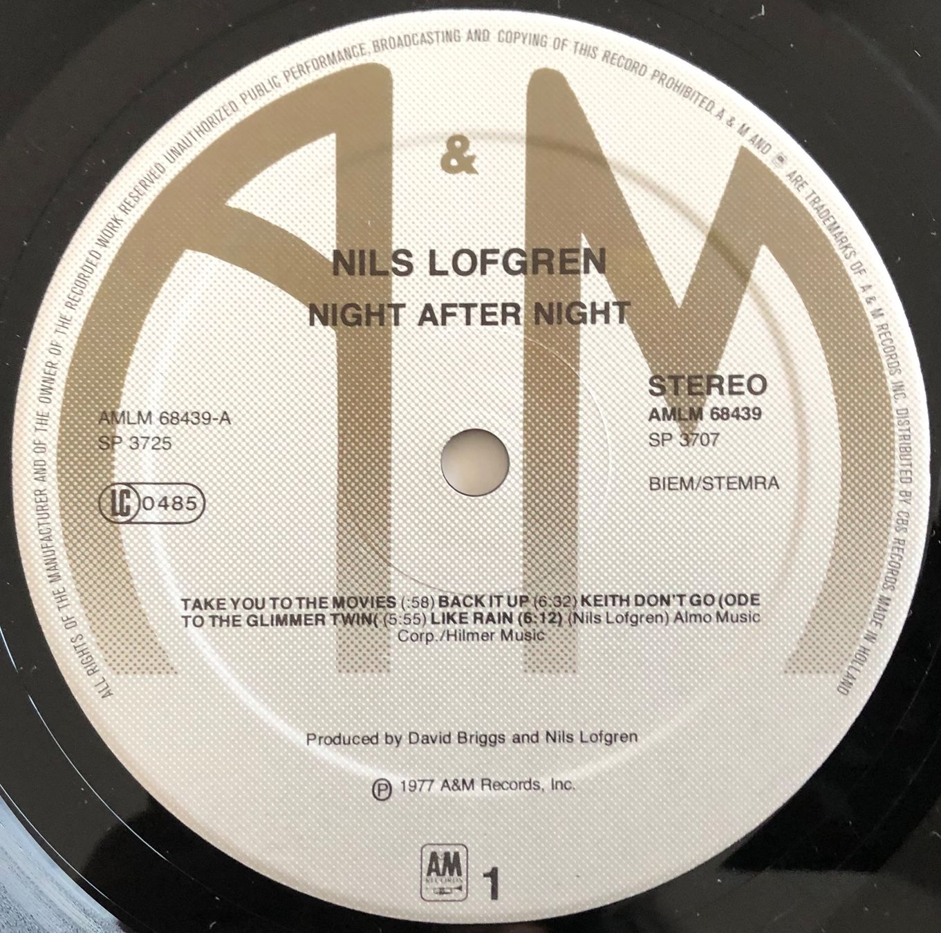 Dischi in vinile: CRAZY HORSE / NILS LOFGREN - NIGHT AFTER NIGHT – Usato da Poliez-Pittet venduto da Newtown-Records 2