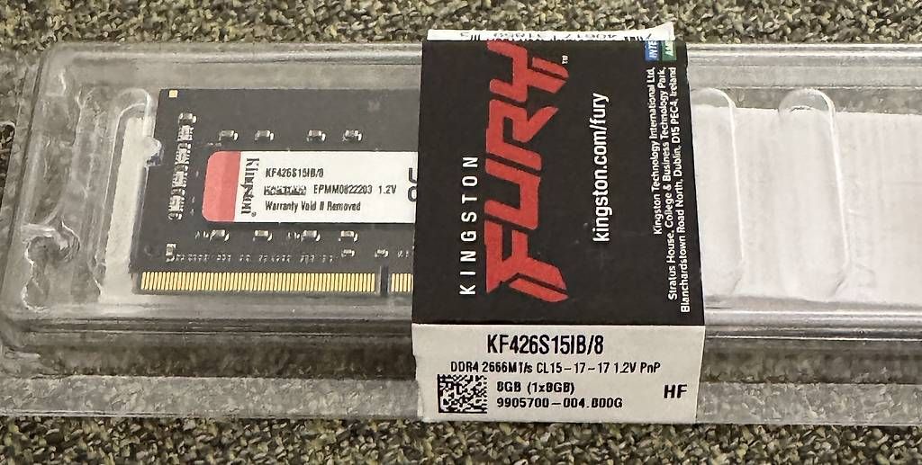 Kingston Memory / RAM: Kingston 8 GB DDR4 SO-DIMM - Garantie – Gebraucht aus Volketswil von IT-Mac