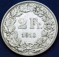 Silberner 2.- Jg. 1913, Rar