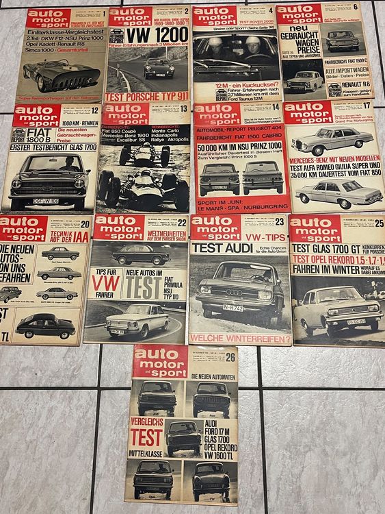 13 Hefte Auto Motor und Sport 1965 Kaufen auf Ricardo