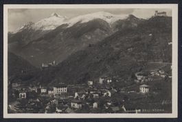 AK Bellinzona, Teilansicht mit Burg