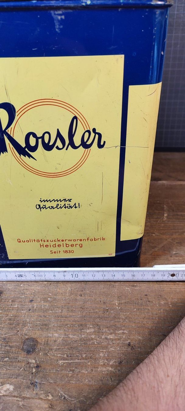 Barattoli: Wunderschöne alte GROSSE Blechdose  Firma Roesler – Usato da Gelterkinden venduto da MYSTOREFORYOU4460 6