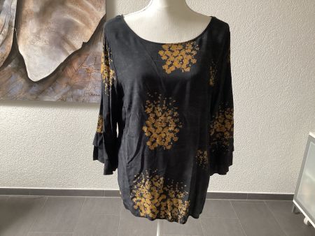 Edle NILE Damen Bluse  mit Blumenmuster Gr. L 100% Viskose