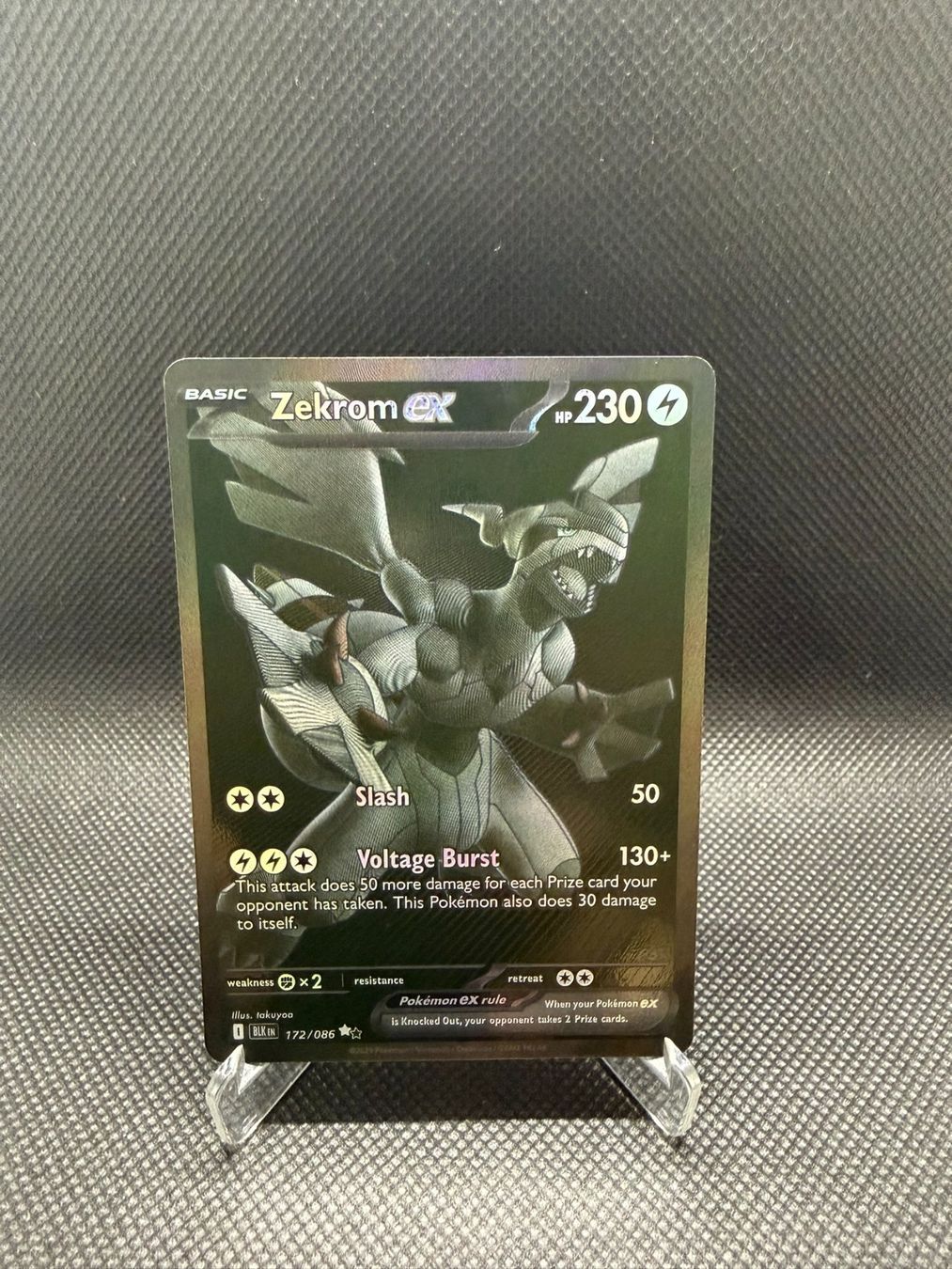 Pokémon Carte collezionabili: Pokemon Black Bolt Zekrom ex BWR 172/086 – Usato da Horn venduto da Chilldone