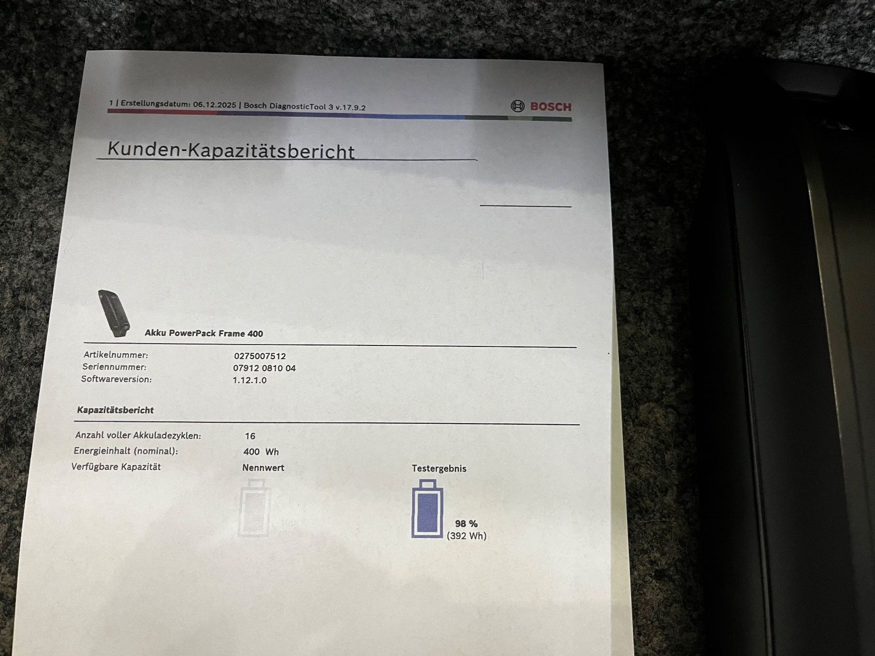 Bosch Batterie: Bosch Rahmen Akku – Usato da Mühlethurnen venduto da Kolly225 2