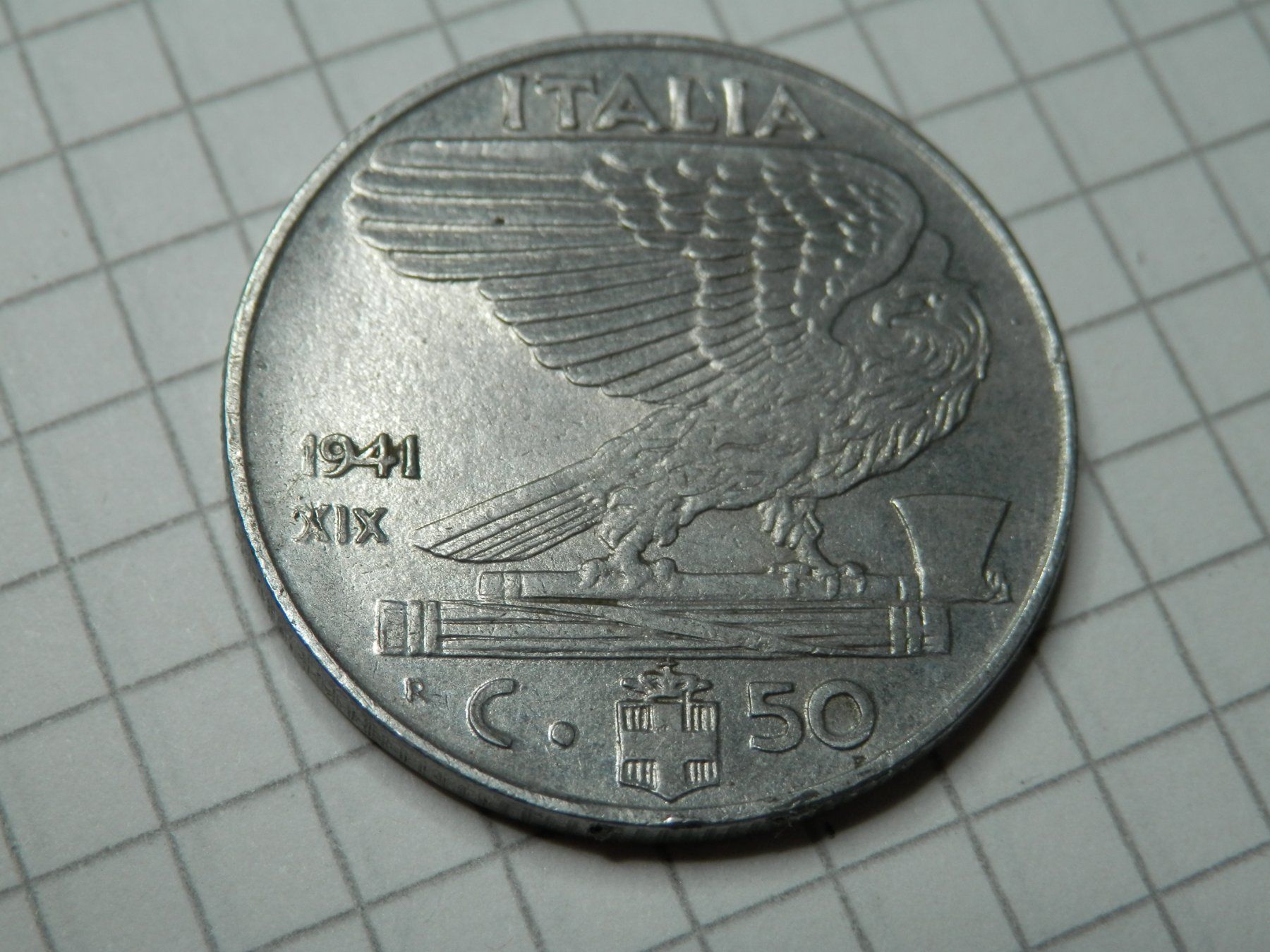 Tutti le monete: Italien 50 Centesimi, 1941 – Usato da Weiach venduto da weiach81