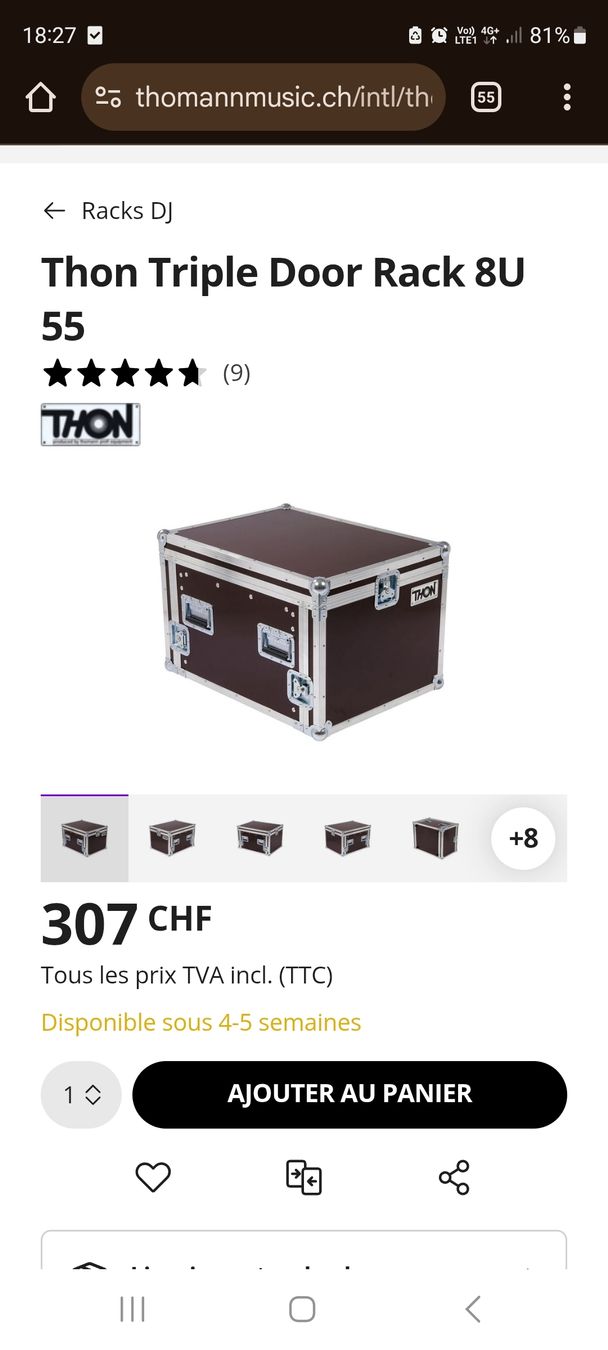Altri accessori: flightcase rack 19pouces en u – Usato da Villarepos venduto da jerjer22 2