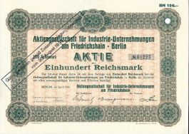 Industrie-Unternehmungen Friedrichshain, Berlin - 1930
