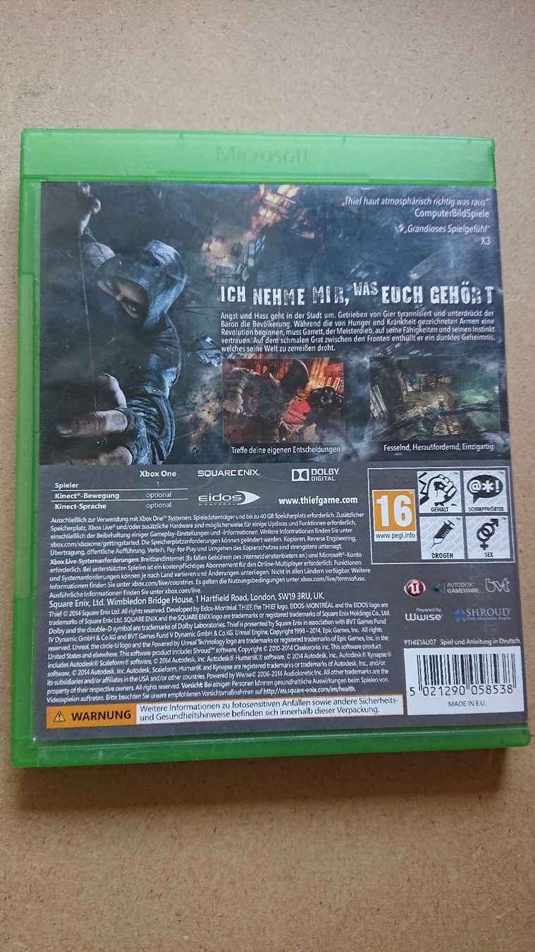 Spiele: Thief - Xbox One -  – Gebraucht aus Chur von FreakofRarity 1