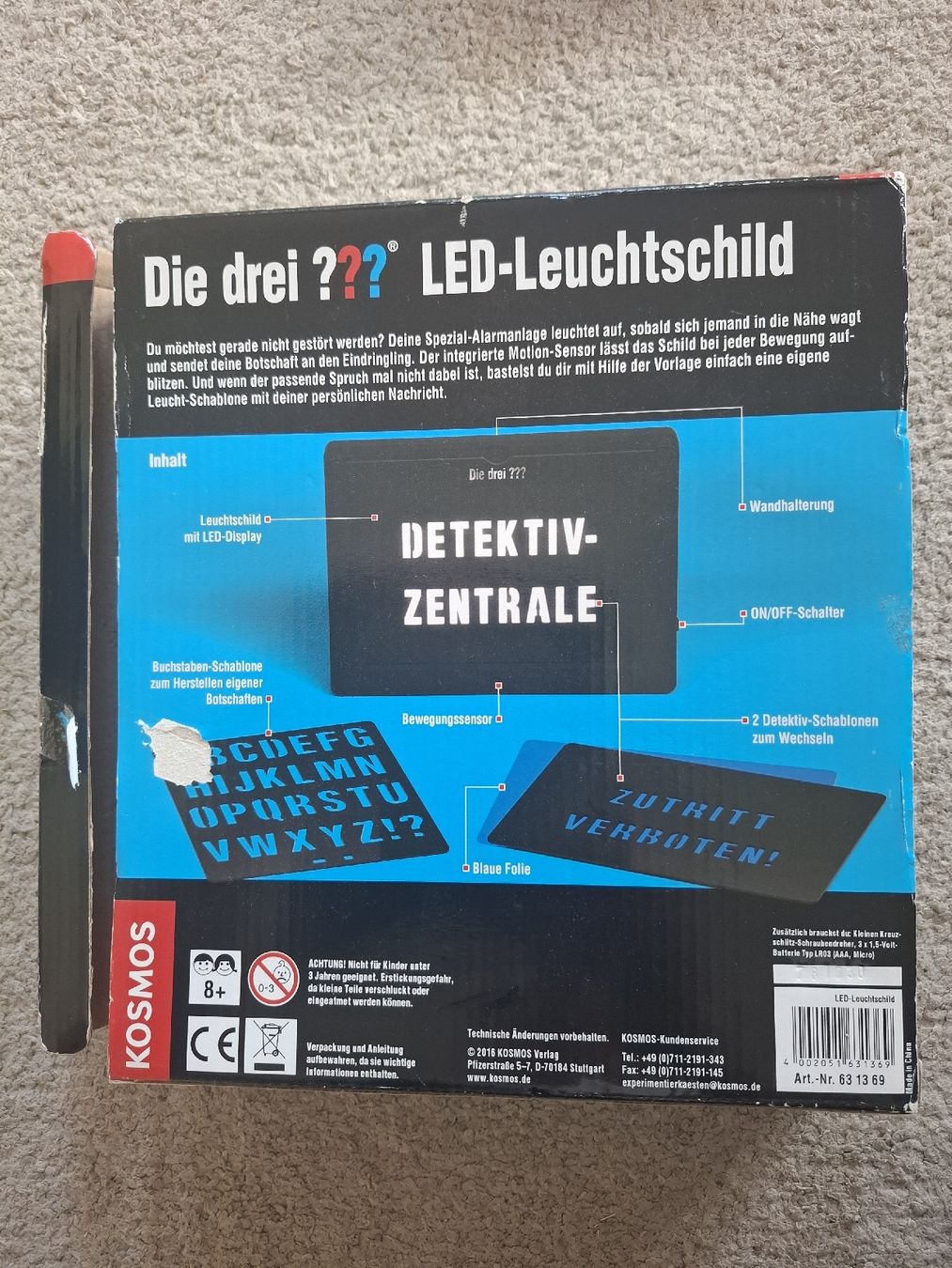 Kosmos Spiele: LED-LEUCHTSCHILD, die drei ??? – Gebraucht aus Wil SG von cro_27r5 3