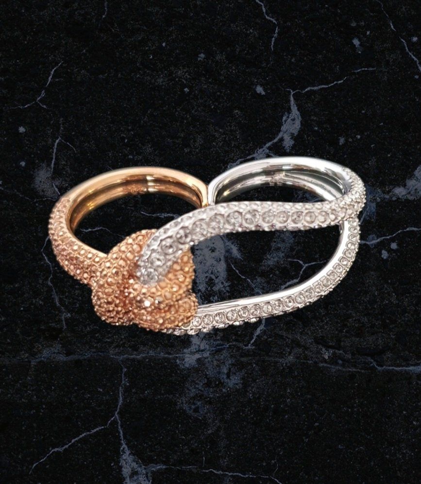 Swarovski Ringe: Elegante Damen Ring, bicolor mit Strass, Grösse 54/55 – Neu (gemäss Beschreibung) aus Zürich von robbie04 4