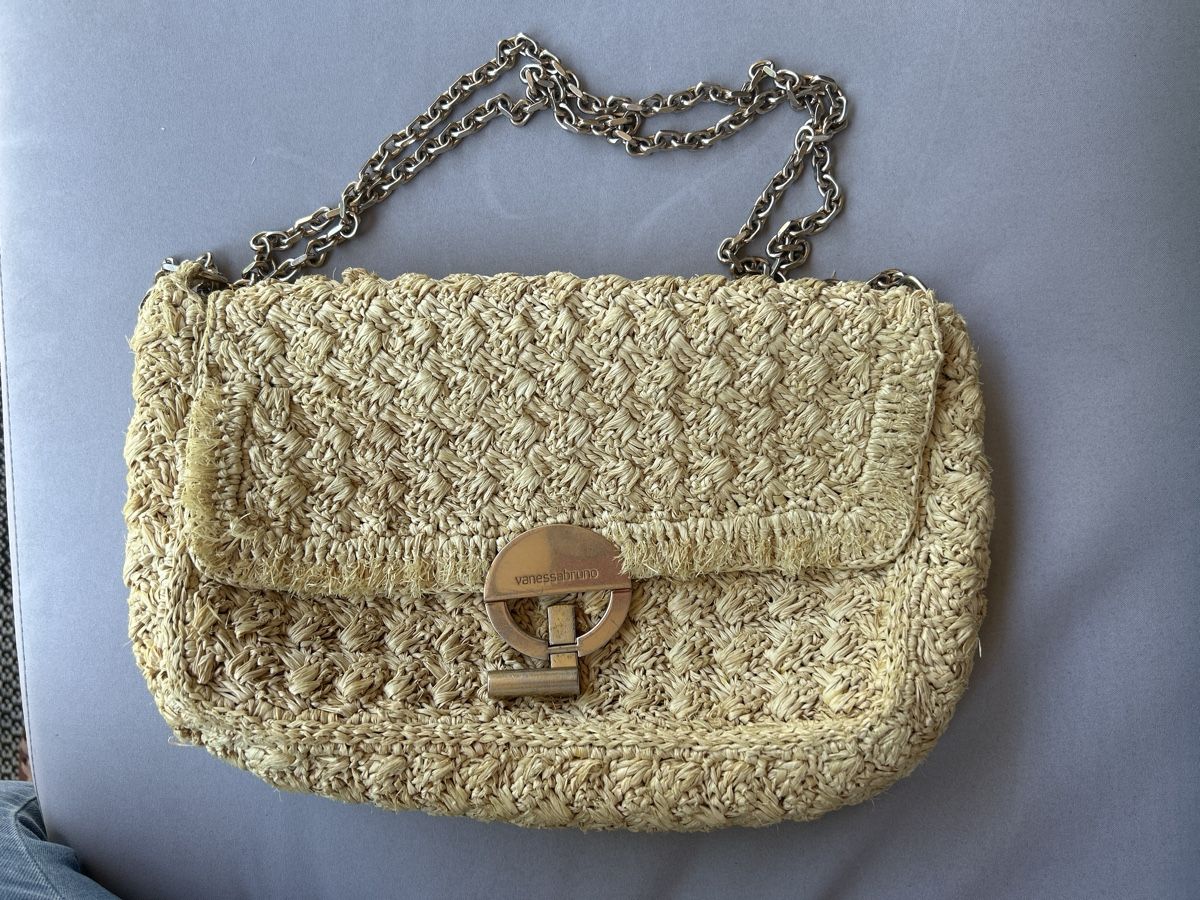 Vanessa Bruno Taschen für Damen: VANESSA BRUNO sac Moon en raphia – Gebraucht aus Genève von donpepe10