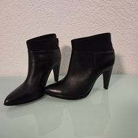 Bottines élégantes en cuir noir, Clarks taille 37