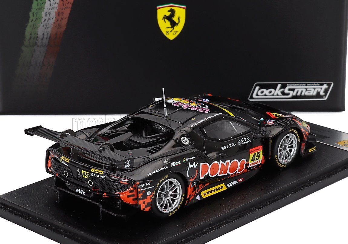 FERRARI - 296 GT3 3.0L TWIN TURBO V6 TEAM PONOS RAC 1/43 NEU (Neu und ...