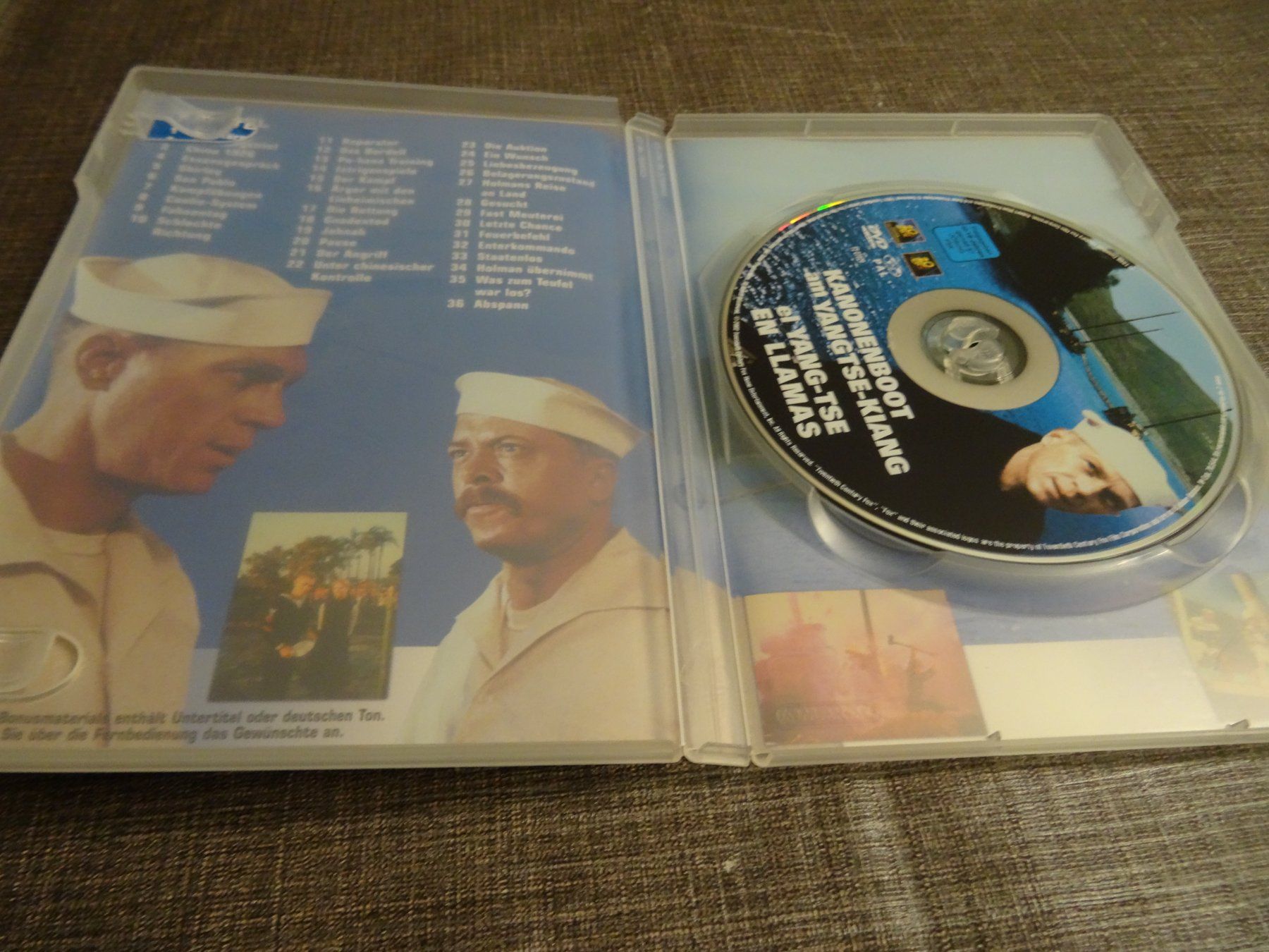 Tutti i DVDs: DVD Kanonenboot am Yangtse-Kiang Steve McQueen – Usato da Olten venduto da Disc-Verkauf 1