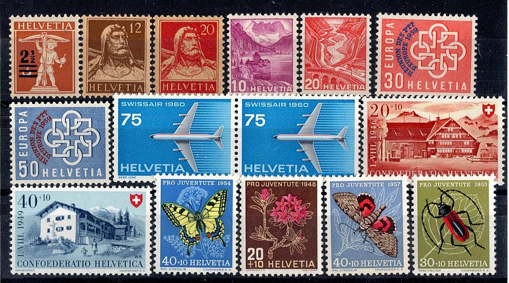 Tutti i francobolli: Sammlung Schweiz (883) – Nuovo (secondo la descrizione) da Burgdorf venduto da blinky01