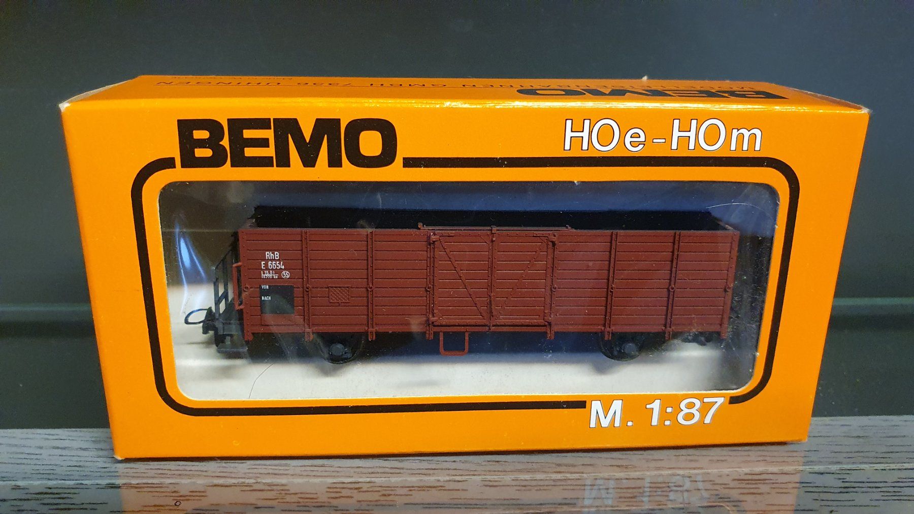 Bemo Modelleisenbahnen: BEMO: RHB HOCHBORDWAGEN E 6654 NEU/OVP – Neu und originalverpackt aus Biglen von taunus82
