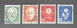 1945 PJ Alpenblumenbilder ganzer Satz ʘ J113-J116