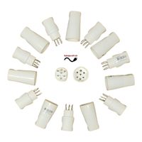16 Stück T15 Stecker + Kupplungen IP20 230-400V weiss