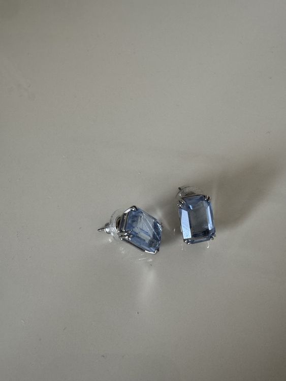 Verwunderlich Ohrringe Swarovski Blau Ebenbild