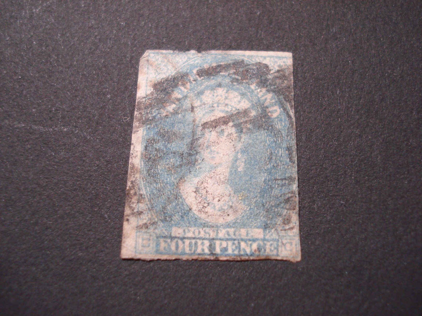 Alle Briefmarken: uralte Briefmarke Van Diemens Land, gestempelt – Gebraucht aus Niederwil AG von morostahu