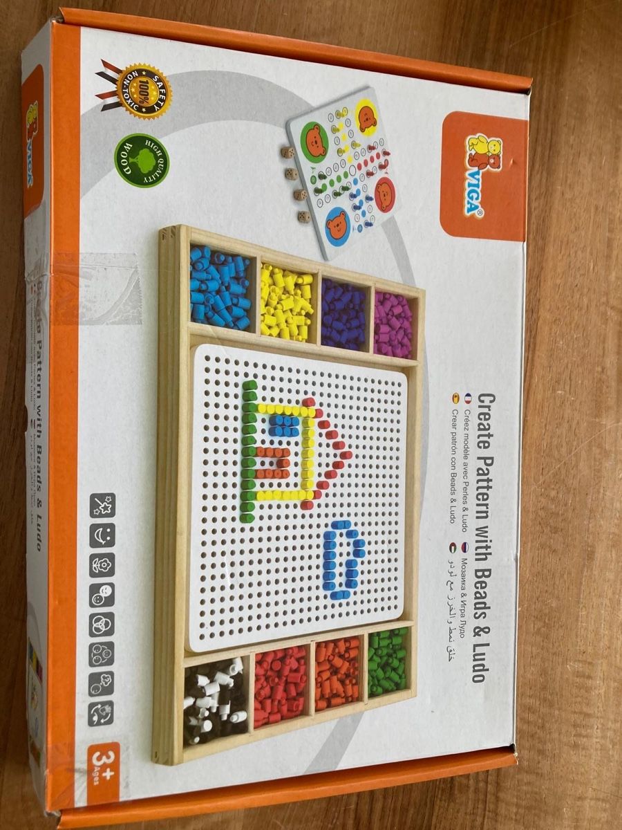 Giochi: Viga Holzspielzeug "Create Pattern", neuwertig, komplett – Nuovo (secondo la descrizione) da Stans venduto da gut_j9ry