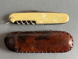 Altes Sackmesser Elosi Solingen 92 mm mit Etui