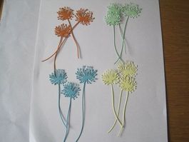 Stanz-Papier Motive  Blumen (2)