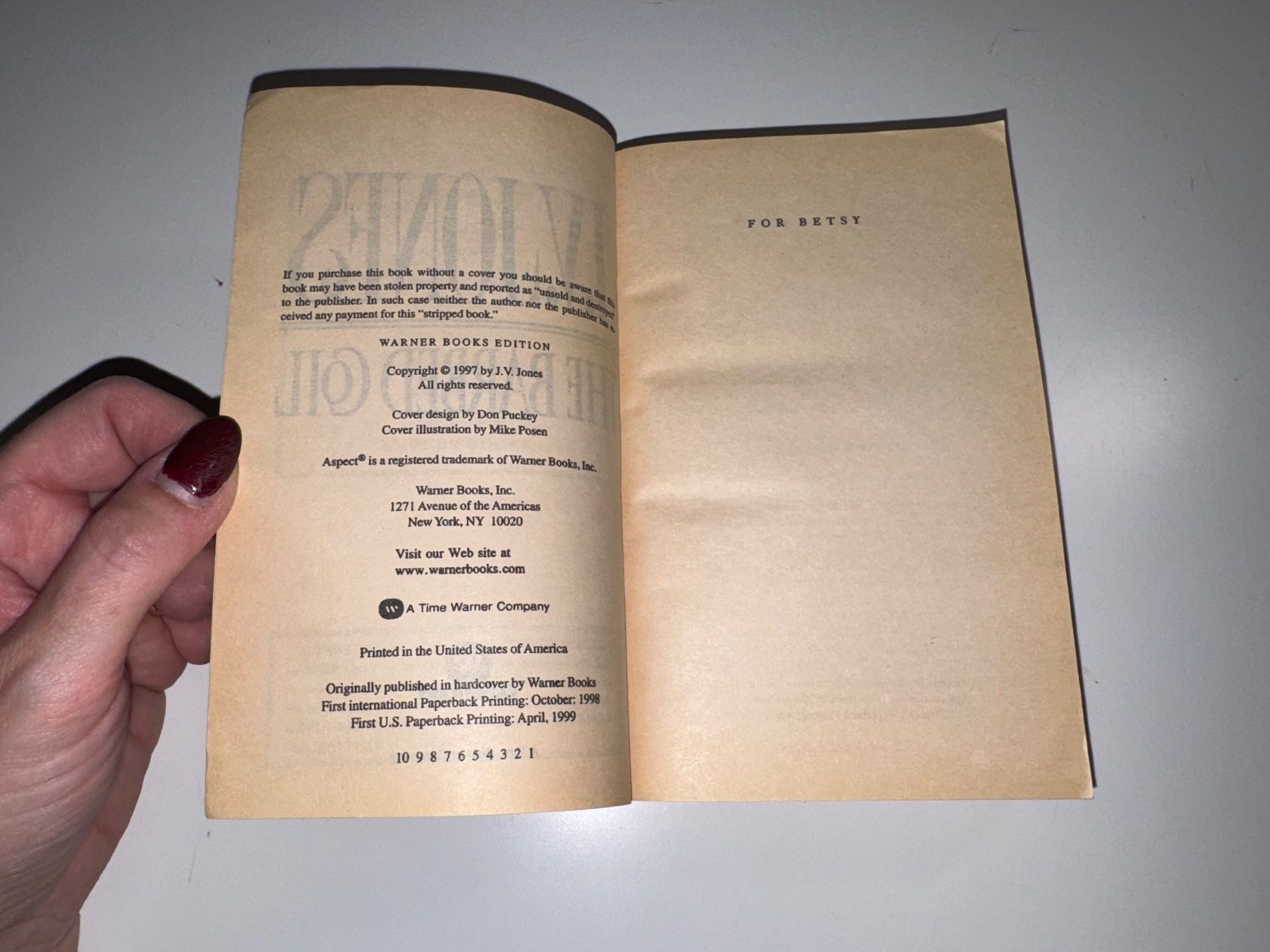Libri: NOVEL: J. V. Jones, The barbed Coll – Usato da Grosswangen venduto da English_books 2