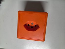AP 1xT13 Steckdose T13 1xTyp13 Feller orange