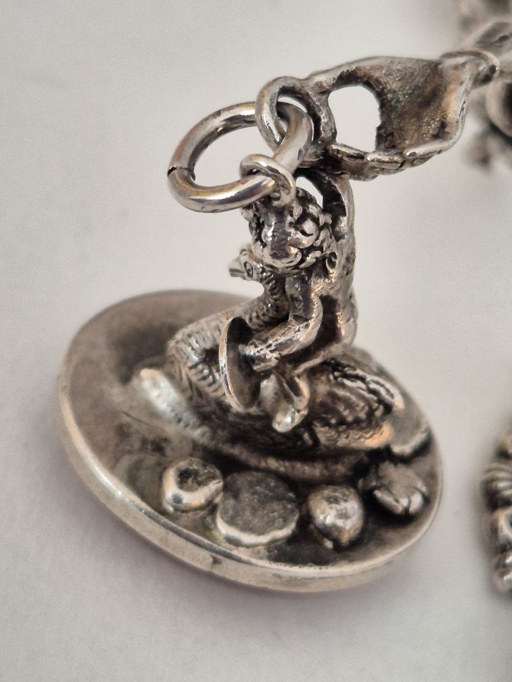Anhänger: Antik Chatelaine / sur Poche Charivari Silber Putti Siegel – Gebraucht aus Russikon von eunicetungol 4