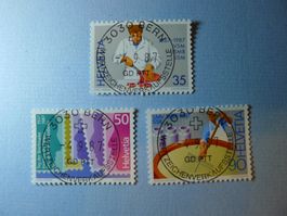1987 Sonderpostmarken 750-752 ET Voll 3030 Bern