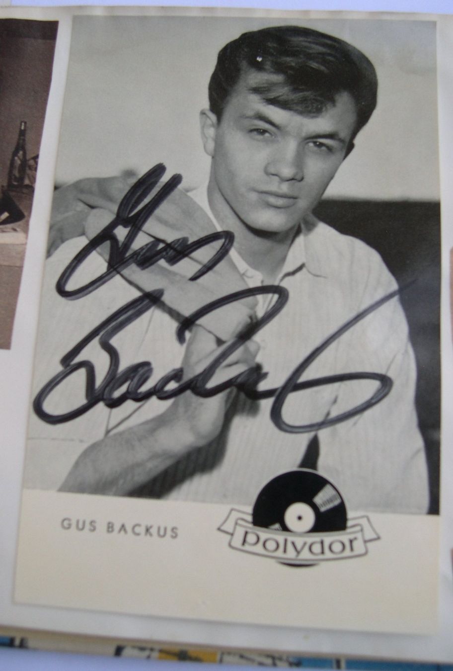 Autografi: Original Autogrammkarte Gus Backus – Usato da Illgau venduto da spanistroj