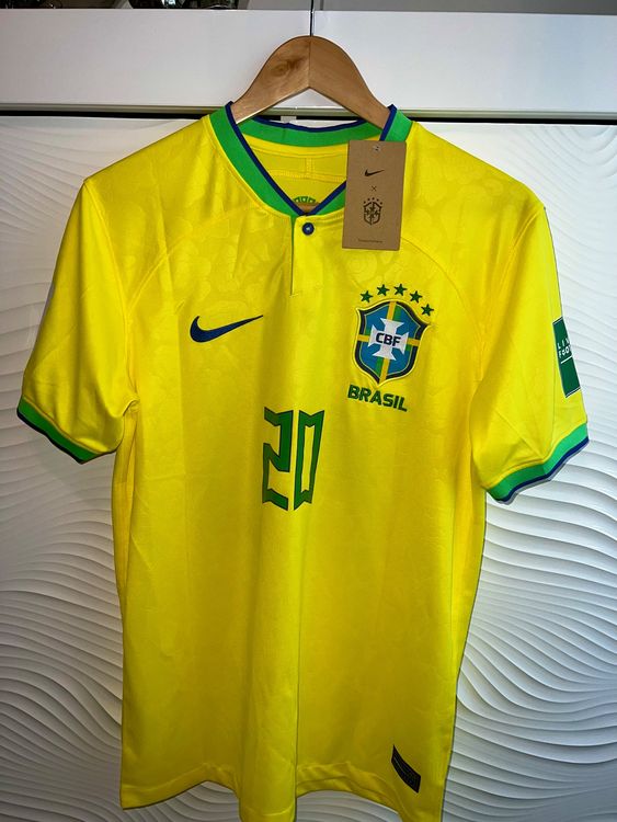Vini Jr #20 Brasilien Heimtrikot 2022/23, Yellow, L : : Sport &  Freizeit