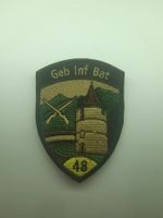 BADGE ECUSSON MILITAIRE SUISSE GEB INF BAT 48