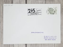 CL09 Enveloppe + Timbre Suisse 1986
