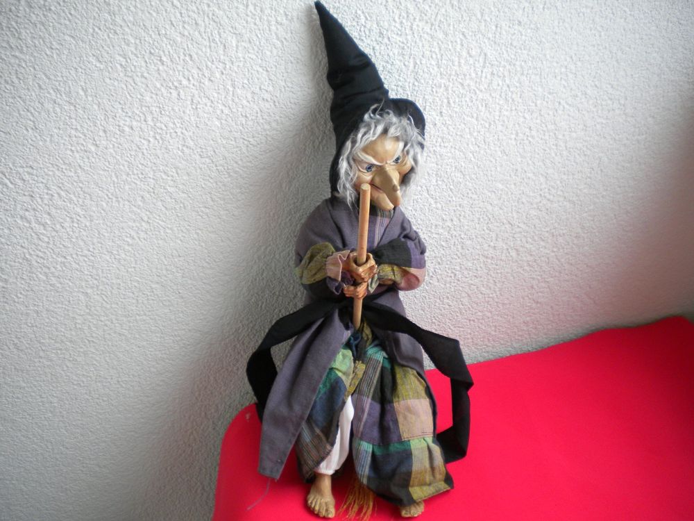Fliegende Hexe Halloween-Dekoration – 170 Cm, Zum Aufhängen, Mit Besen