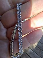 Bracelet tennis argent 925 zircon femme neuf
