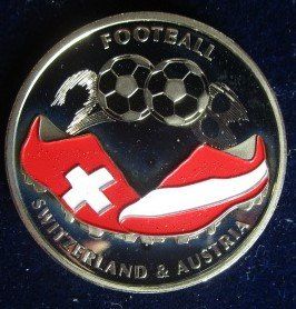 Medaglie: Fussball EM 2008 - PP - Schweiz - Oesterreich – Nuovo e nell'imballaggio originale da Luzern venduto da Horoskop1