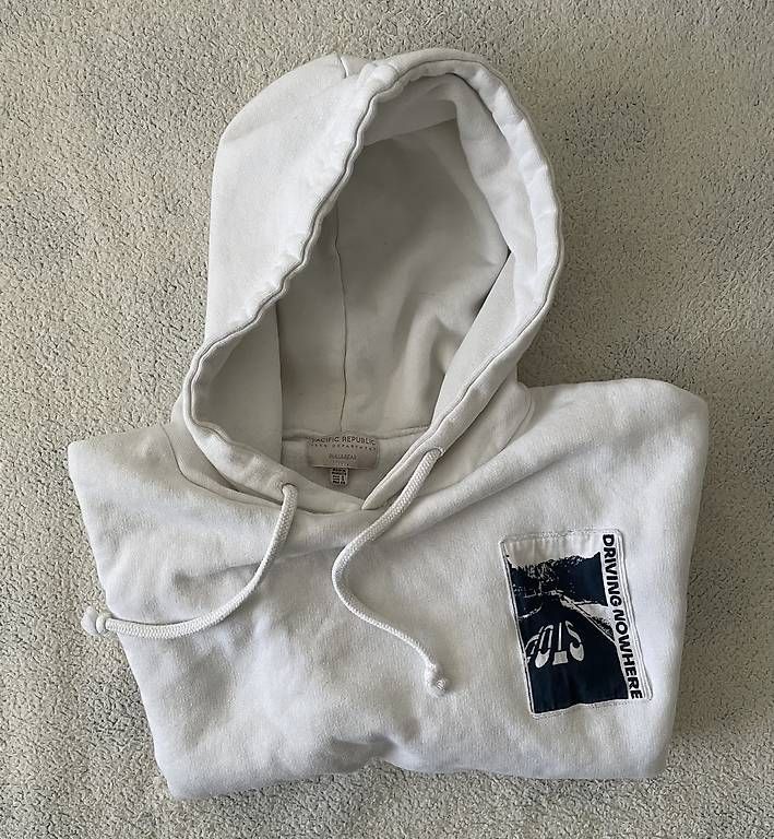 Maglioni & Felpe: Weisser Hoodie mit Print Driving Nowhere  – Usato da Luzern venduto da Andrej35 3