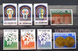 Singapur Marken zum 100 J.Jubi. Postbank und Finanzzentrum.