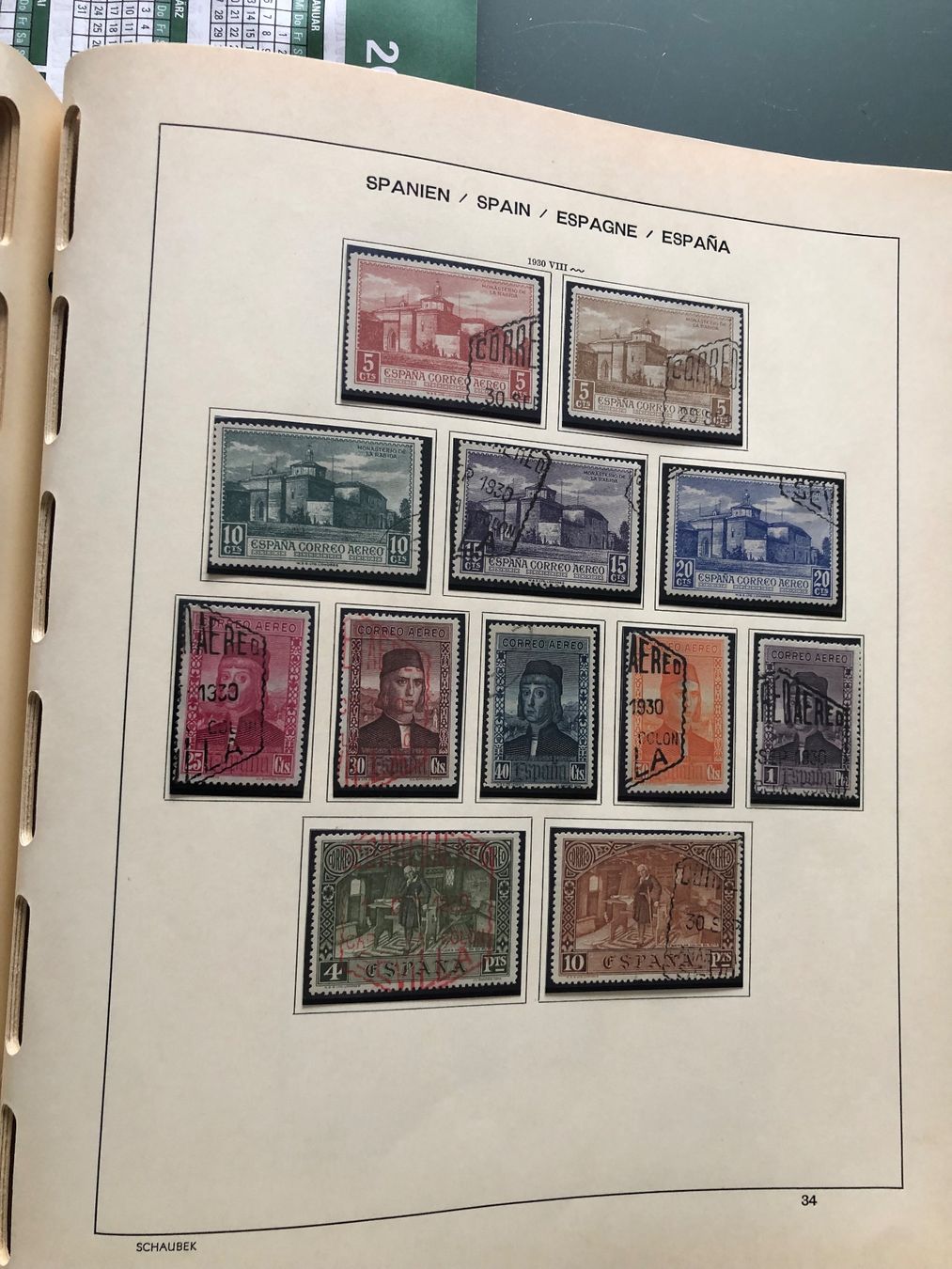 Alle Briefmarken: SPANIEN Klemmbinderalbum 1850-1946 plus Marken – Neu (gemäss Beschreibung) aus Amriswil von carloslo29 2