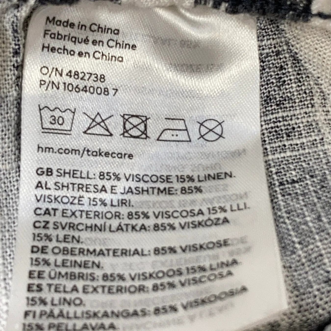 H&M Pantaloni: Sommerhose von H&M, gestreift, Gr. 36 – Usato da zürich venduto da saramarina 2