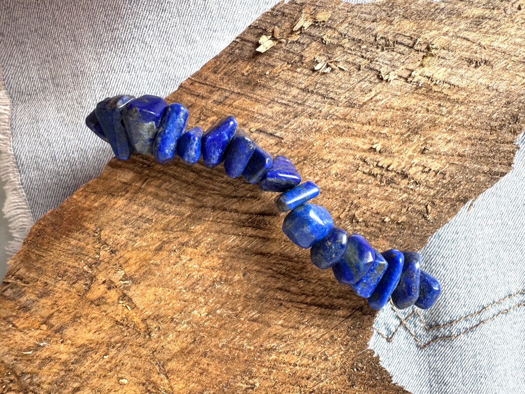 Bracciali & Braccialetti: Lapis  Lapislazuli   Armband.   elast    TOP!!! – Nuovo e nell'imballaggio originale da Leuggern venduto da gemshow 1