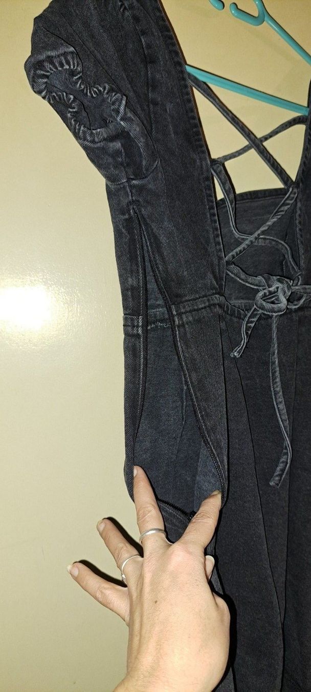 Hollister Vestiti: Jolie robe jeans noire – Usato da Genève venduto da Axelle333 6