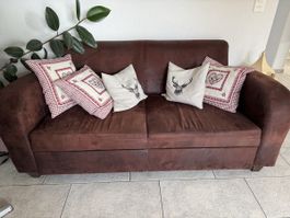 Sofa braun mit Schlaffunktion gebraucht