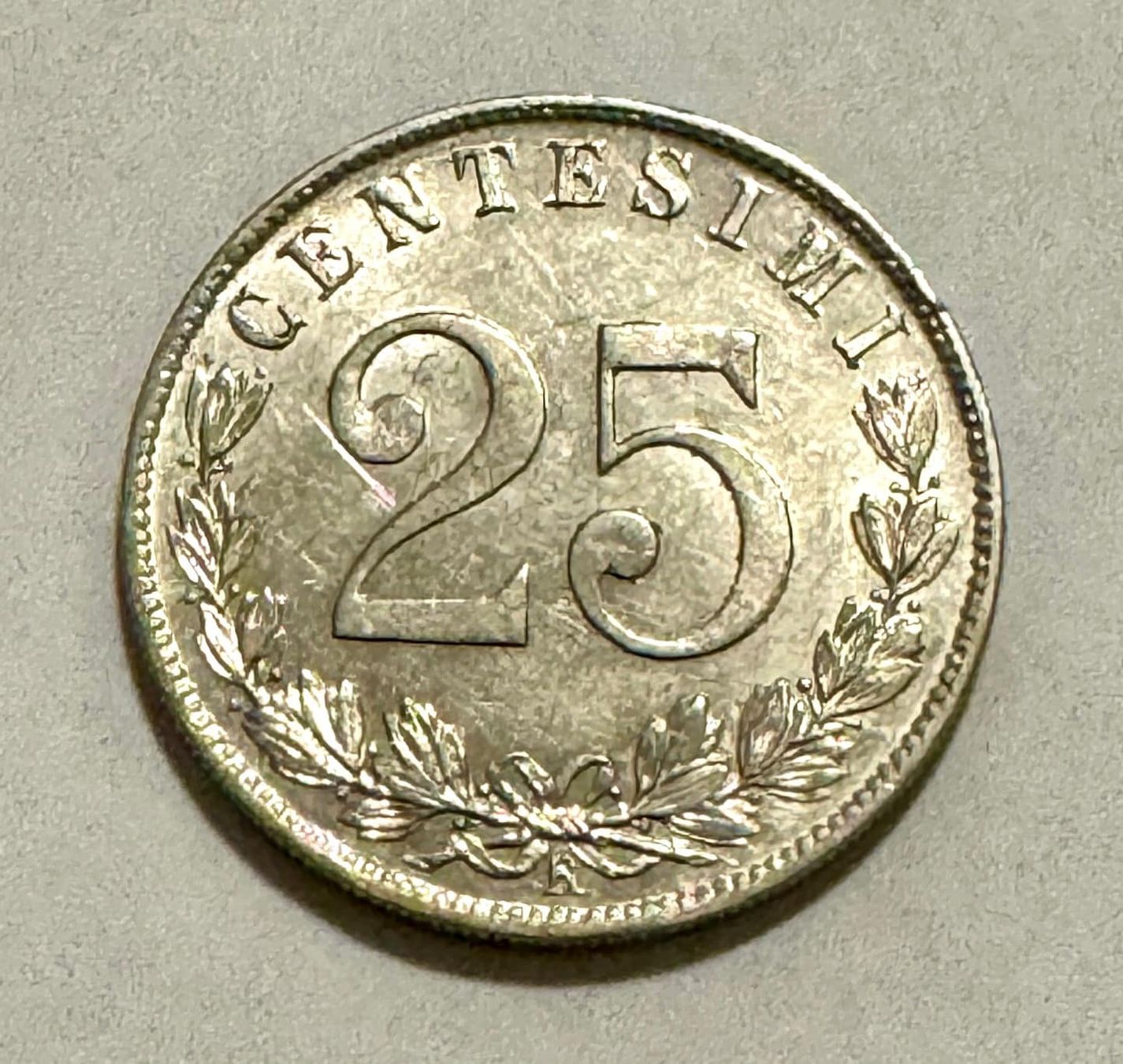 Alle Münzen: Italy 25 Centesimi 1903 aUNC grade – Gebraucht aus Zürich von Tasmiyah 1