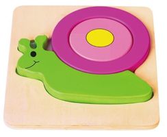 Neuware 50-70% SALE 🛒 SCHNECKE Baby Holzpuzzle