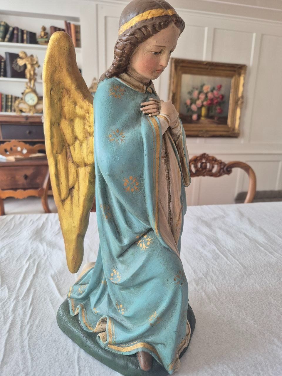 Statuette: Gipsengel ca. 1930 – Usato da Speicher venduto da Ramtha1 1