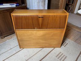 Vintage Bettkopfteil mit Stauraum  1950er/60er Jahre